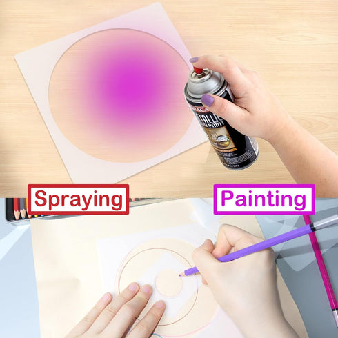 Circle Stencils for Drawing,16 Pcs Plastic Large to Small Different Sizes Circle Templates for Painting,Spraying on Wall Wood-Reusable...