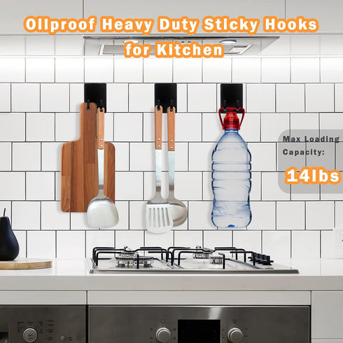 Adhesive Hooks, Stick on Stainless Steel Towel Robe Razor Wall Hooks for Bathroom Kitchen Organizer, Sticky Heavy Duty Durable Shower Hangers for ...
