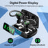 Bluetooth Wireless Headphones Earbuds 60hrs Playback Ear Buds IPX6 Waterproof Stereo Bass Over-Ear Earphones with Earhooks Microphone LED Battery ...