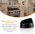 Blutoget 4 Pack Black Universal Control Knobs with 12 Adapters - Compatible for Oven Stove Range - Universal Stove Knobs - Wide Range of Availability