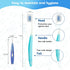 3-Pack Orthodontic Dental Care Kit – includes Soft Bristle Toothbrushes and Braces-Friendly Brush Flosser for Cleaner Interdental Brush Toothpick,...