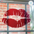 Valentines Day Decorations. Home Decor Valentine Lipstick Lips Kiss Window Sticker. Small Reusable Double Sided Window Cling Decal. Valentine's De...