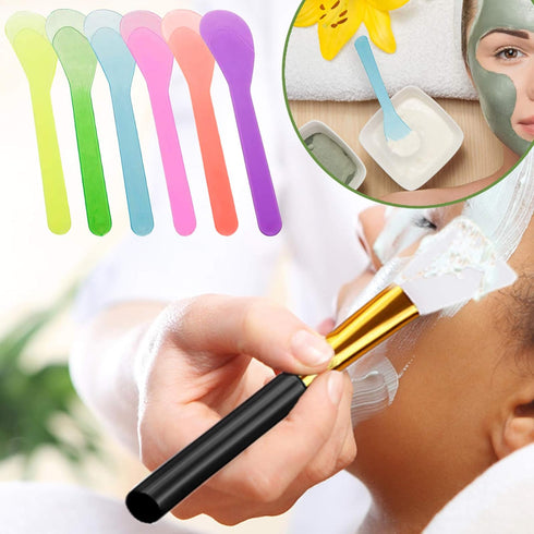 IHUIXINHE 18 Pcs Silicone Stir Sticks Set, Include 3 Pcs Silicone Spatula, 5 Pcs Silicone Epoxy Brushes, 4 Pcs Silicone and 6 Pcs Plastic Stir Sti...