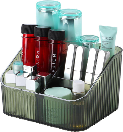 Grean Makeup Brush Holder Organizer for Vanity, Bathroom Countertop Organizer 5 Cups, Toiletry Organizer, Storage & Display for Skincare, Perfume,...