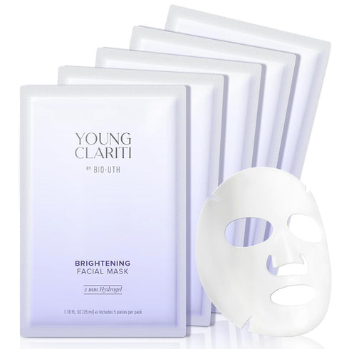 Hydrogel Face Masks Skincare, Collagen Face Mask with Vitamin B3, B5 and Hyaluronic Acid, Hydrating Face Masks Sheets for All Skin Type, 5 ea...