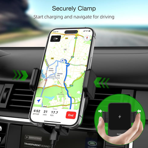 Wireless Car Charger 15W Qi Charging Vent Mount......