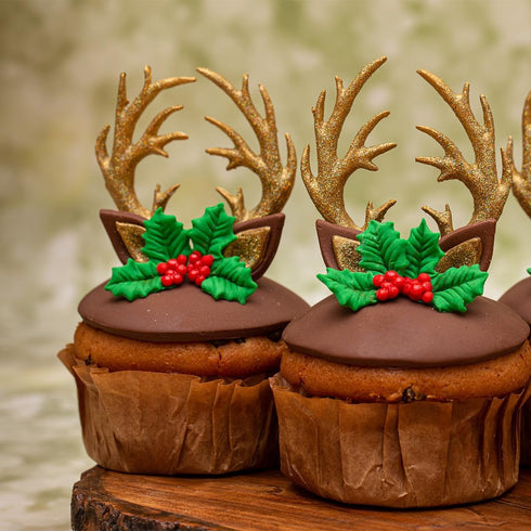 Flower Pro Small Antlers Silicone Mold for Christmas Cake Decorating & Crafts by Katy Sue Molds & Flower Pro. Makes a Pair of Antlers, Each 2.9 In...
