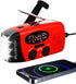Solar Emergency Hand Crank Weather Radio, Portable Self Powered NOAA AM/FM Radios with SOS Alarm LED Flashlight 2000mAh Smart Phone USB Charger fo...