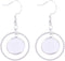 20pcs 12mm Cabochon Earring Setting Tray Blanks with Hoop Charms DIY Bezels for Earrings Making Supplies...