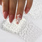 30 Pcs Flower Nail Art Stickers Spring Nail Stickers 5D Embossed White Floral Nail Decals with Glitter Designs Self Adhesive Nail Supplies for Wom...