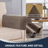 Sofa Arm Covers Stretch Velvet Plush Anti-Slip Couch Armrest Protector for Sofa Couch Chair Recliner, Set of 4, Taupe...