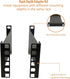 Server Rack Depth Extender - 2U - 6inch / 15.24 cm - TAA Compliant - Recessed Rack Adapter - Rack Mount Adapter Kit - Network Rack Extender...