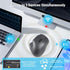 Ergonomic Mouse,Bluetooth Vertical Wireless Mouse,LED Rechargeable Optical Computer Mice, Portable(BT5.2 or USB 2.4GHz) Dual Mode,1000/1600/2400 D...