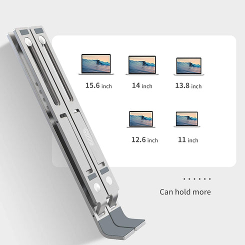 Gshine Ergonomic Aluminum Laptop Stand, Foldable Computer Riser, Laptop Riser Notebook Holder, Compatible with MacBook Air Pro, Dell XPS, Lenovo 1...