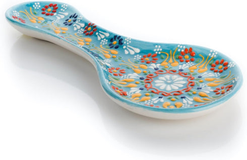 Handmade Spoon Rest, Ceramic Spoon Rest for Stove Top, 10" Spoon Rest for Kitchen Counter, Dishwasher Safe Spoon Holder for Stove, Housewarming Gi...
