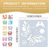 12 Pieces Butterfly Stencil Reusable Butterfly Paint Stencils Template Butterfly Animal DIY Craft Plastic Drawing Stencils for Painting on Wood Wa...