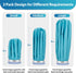 Ice Pack for Injuries Reusable: Ohuhu 3 Packs Ice Cold Packs Ice Bag Hot Water Hot & Cold Therapy Pain Relief for Knee Leg Injury No-Leak Breathab...