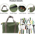14 Inch Wide Mouth Tool Bag, Canvas Tool Bag, Heavy Duty Tool Storage Bag, Large Capacity Tool Tote Bag for Electricians, Power Tool Organizer Pou...