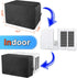600D Outdoor Air Conditioner Covers and Indoor Air Conditioner Cover for U-Shaped Window Air Conditioner Unit, with Adjustable Hook and Loop Strap...
