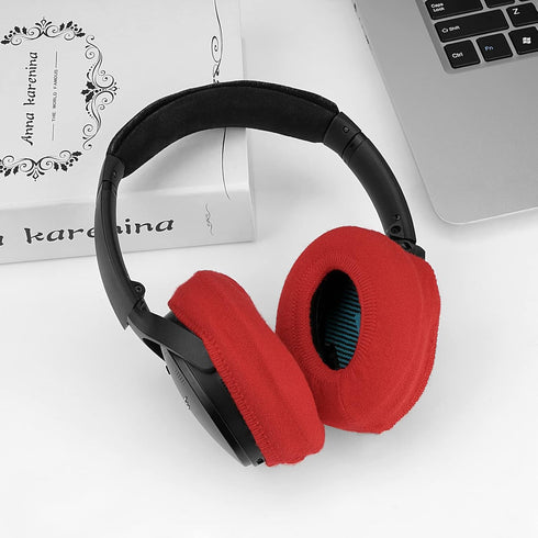 Geekria 2 Pairs Knit Headphones Ear Covers - Product Safety Certified - Washable & Stretchable Protectors for Over-Ear Headsets, Sweat Pads for Gy...