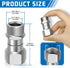 Boltigen 2Pcs M22-14mm Pressure Washer Swivel Fitting, Anti Twist M22 Male to Female Connector Joint, 360 Degree Kink Free Swivel Fitting for Pres...