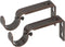 Ivilon Adjustable Brackets for Curtain Rods - for 1 or 1 1/8 Inch Rods. Set of 2 - Oil Rubbed Bronze...