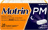Motrin PM Caplets, 200 mg Ibuprofen & 38 mg Sleep Aid, Nighttime Relief for Minor Pains, 20 ct...