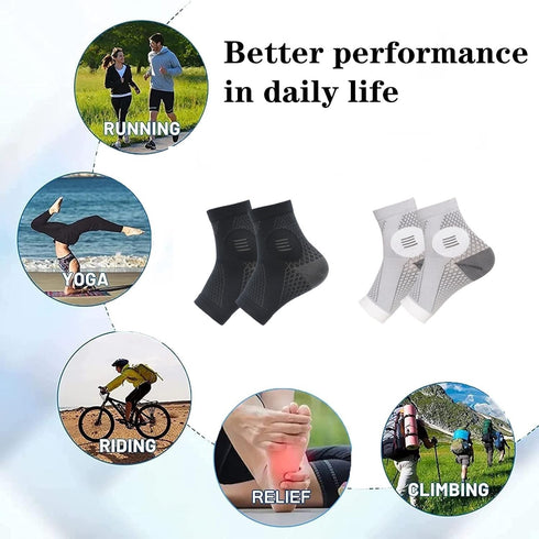 2 Pairs Neuropathy Socks for Women & Men, Functional Socks for Neuropathy, Soothe Relief Socks for Neuropathy Pain...