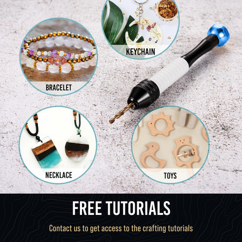 Hand Drill Bits Set - Pin Vise Hand Drill Manual, Small Micro Drill Bit Set | Jewelry Drill Kit, PCB Mini Drill Bits for Resin Beads Polymer Clay ...