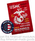 Breeze Decor USMC Armed Forces Marine Corps Semper Fi United State American Military Veteran Retire Official House Decoration Banner Small Yard Gi...