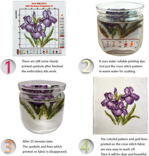 Stitchmelody Stamped Cross Stitch Kits,11CT Printed Pattern DMC Embroidery Kit-Learning Owl 28cm×38cm...