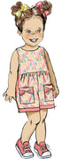 Butterick Toddlers' Dresses and Rompers Sewing Pattern Packet, Design Code B6987, Sizes 1/2-1-2-3-4, Multicolor...