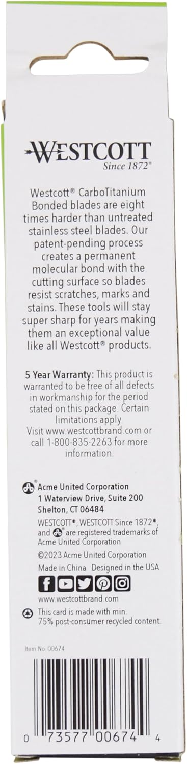 Westcott CarboTitanium Carving Tools for Wood Working, Soap Carving, Print Making, Clay Sculpture, 3-Piece Set...