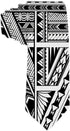 Men's Classic Polynesian Ethnic Style Sleeve Tattoo Jacquard Woven Silk Tie Formal Party Suit Necktie...