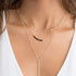 MEVECCO Gold Chain Choker Necklace,14K Gold Filled Dainty Cute Lip Clavicle Chain Long Necklace Delicate Fashion Choker Necklace Jewelry Gift for ...