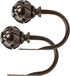 KAMANINA Decorative Curtain Drapery Holdbacks, Netted Texture Finials, Antique Bronze(1 Pair/2 Pack), Small...