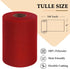Red Tulle Fabric Roll 6 Inch by 100 Yards (300 feet) Sheer Tulle Ribbon for Christmas Gift Wrapping Tutu Valentine's Day Party Decorations Table S...
