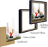 Golden State Art 8x8 Picture Frame - Wall Display or Tabletop Display Pictures - Real Glass, Displaying Family Photos, Landscape Photos, Artwork -...