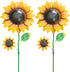 YEAHOME Garden Decor for Outside, 2 Pack 22.4“ Sunflower Garden Stakes Spring Decor, Metal Flowers with Shaking Head Yard Art for Outdoor Yard Law...