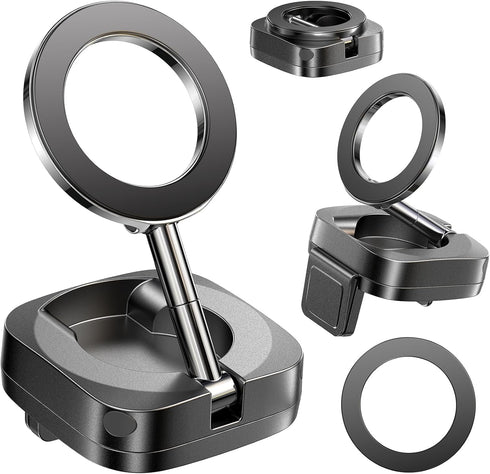 LISEN Universal Flight Airplane Phone Holder Mount for Magsafe Accessories, Handsfree Plane Phone Holder Travel Essentials for MagSafe Car Mount C...