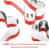 3-Piece Dog Bone Cookie Cutters Set - Dog Treats Cutters, Bone Shapes, 2.4" to 3.9" Soft PVC Coated...