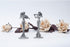 SEHAMANO Set of 2 Girls Playing Violin and Flute Figurine, Metal Sculpture Accent Piece, Ornament, Old-Fashioned Decorative Object for Home, Offic...