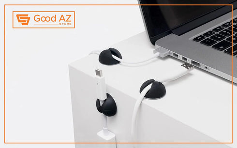 Cable Wire cord clips Organizer Holder Clamp Self-Adhesive Cord Management System for Charging USB Network Headphone Cables for Car Desk Office Ho...