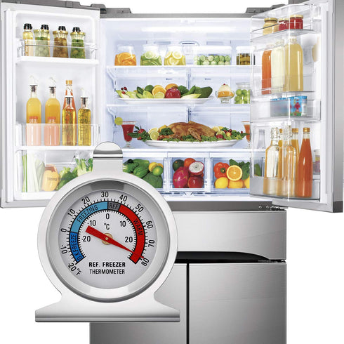 KT THERMO Dial Refrigerator Thermometer with Instant Read,2-Inch Stainless Steel Freezer Thermometer …......
