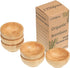 Dipping Bowls Set, Small Bamboo Dipping Sauce Cups for Soy Sauce/Condiment/Salad/Snacks, Reusable Round Side Dish Bowls for Gourmet Oil Dipping Sp...