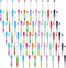 50Pcs Plastic Beadable Pens Bead Pen Ballpoint Pens Black Ink Diy Pens Cute Cool Pens for Teacher Students Journaling Graduation Bridal Gift Offic...