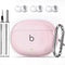 Beats Studio Buds Case Cover, Studio Buds Plus Case Cover Clear 2021/2023with Key Fob and Earbud Cleaning Kit, Earbuds Full Protective Soft TPU Ca...