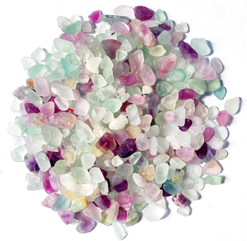 Aquarium Gravel,Decorative Rocks for Planters,0.44lb Fluorite Aquarium Gravel Rocks,Crystal Chips Stone Crushed Quartz for Crafts, Vases Filler, S...
