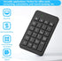 Bluetooth Number Pad with Battery, 23 Keys Wireless Numeric Keypad Upgraded Version of 10 key Keyboard Financial Accounting Numpad Compatible for ...