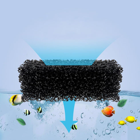 3W Mini Fish Tank Filter Aquarium Filter Hang On Waterfall 3 in 1 Adjustable Water Pump with Bio-Foam for Fish Turtle Aquariums Tank...